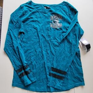 Teal Philadelphia Eagles Long Sleeve Shirt